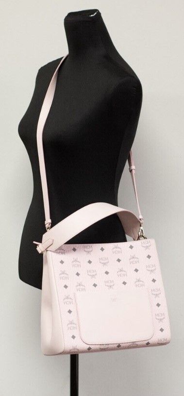 Screenshot_71-f0cef081-d33.jpg Aren Medium Powder Pink Mixed Visetos Leather Hobo Shoulder Bag Handbag - Image 2