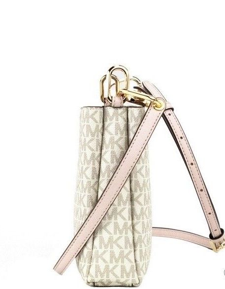 Screenshot_8-1-dbde78b9-eea.jpg Trisha Vanilla Powder Blush PVC Triple Compartment Crossbody Bag - Image 4