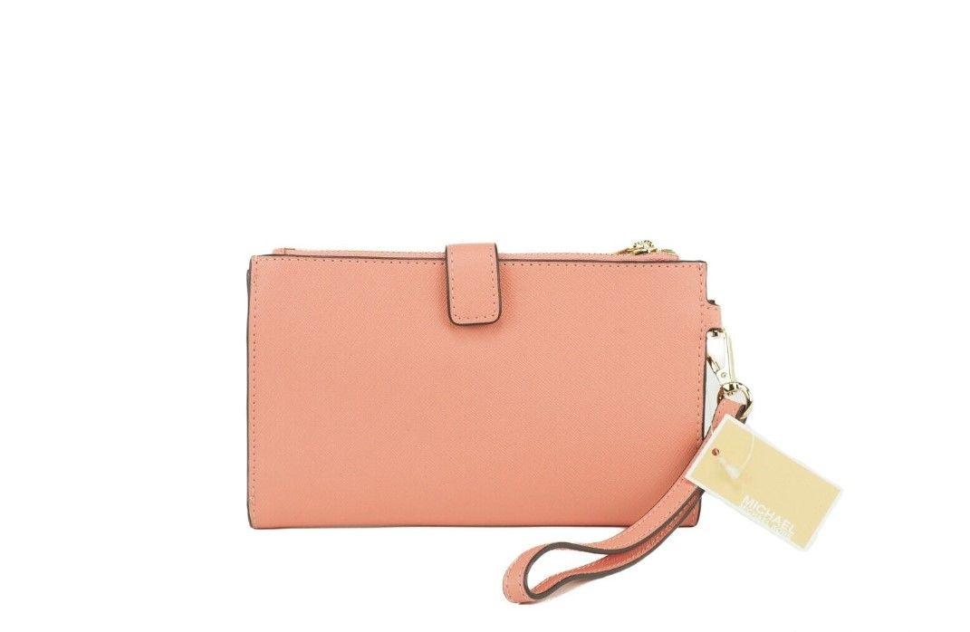 Screenshot_9-2-8d056395-67d.jpg Jet Set Travel Signature Leather Large Double Zip Wristlet Wallet Sherbert - Image 2