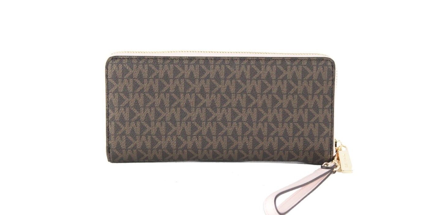 Screenshot_9-5-77744fdc-d4e.jpg Jet Set Travel Large Brown Signature Pink Continental Wrist Wallet - Image 2