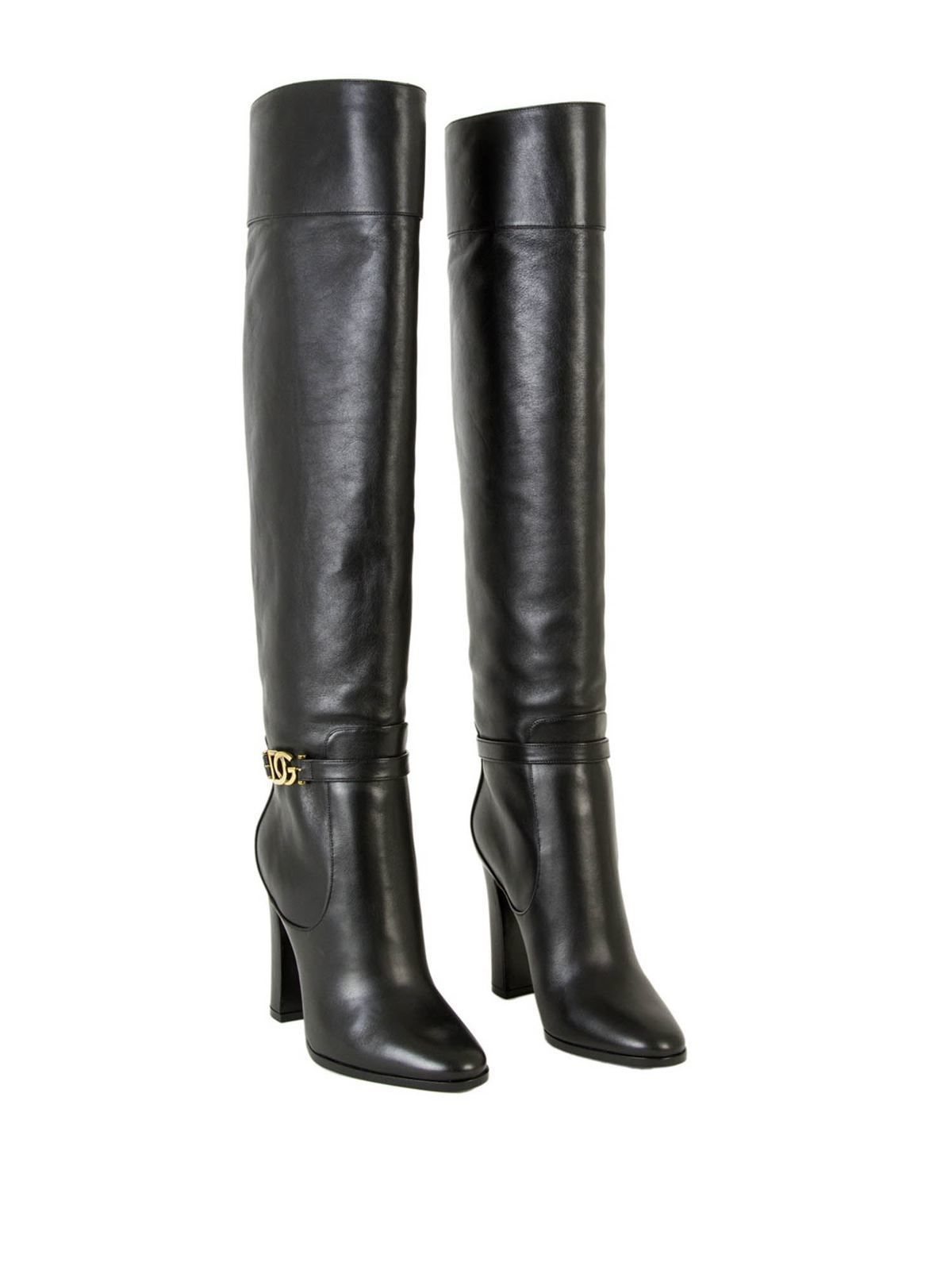 product-9312-1776622083-b729d715-f0d.jpg Elegant Black Calf Leather Boots with Gold Detail - Image 2