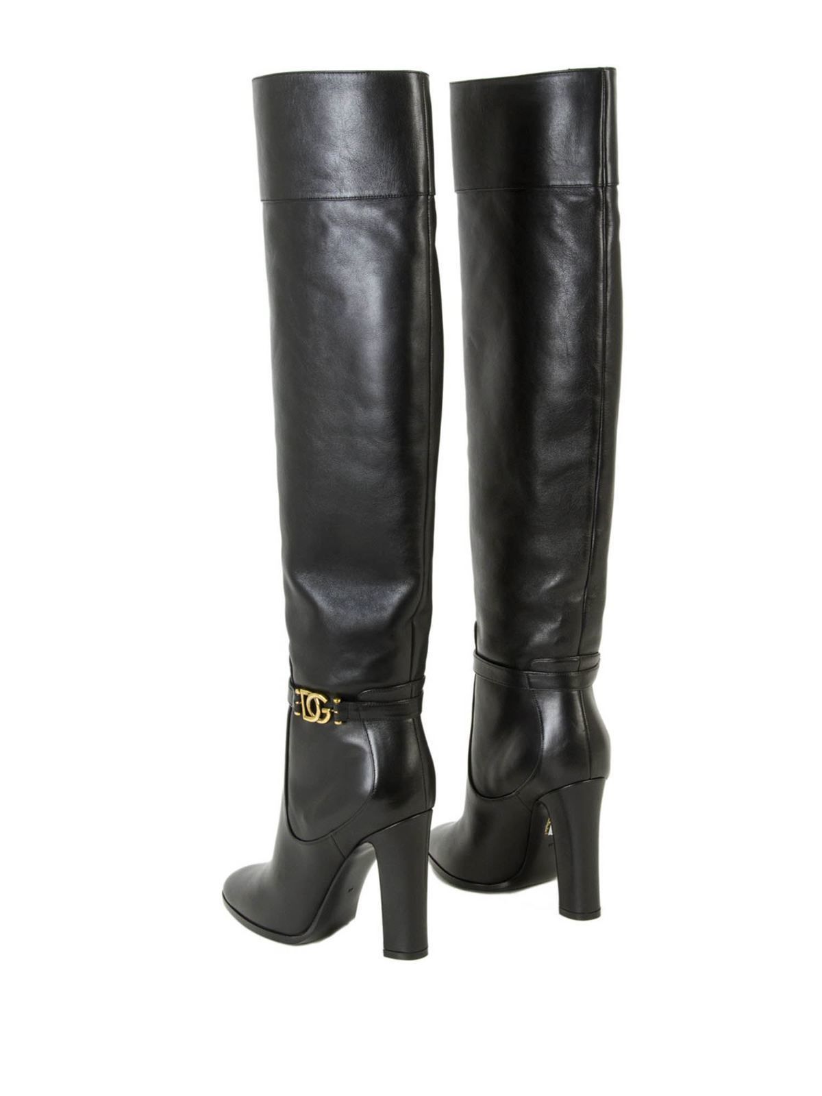 product-9312-50646359-36124e64-a99.jpg Elegant Black Calf Leather Boots with Gold Detail - Image 3