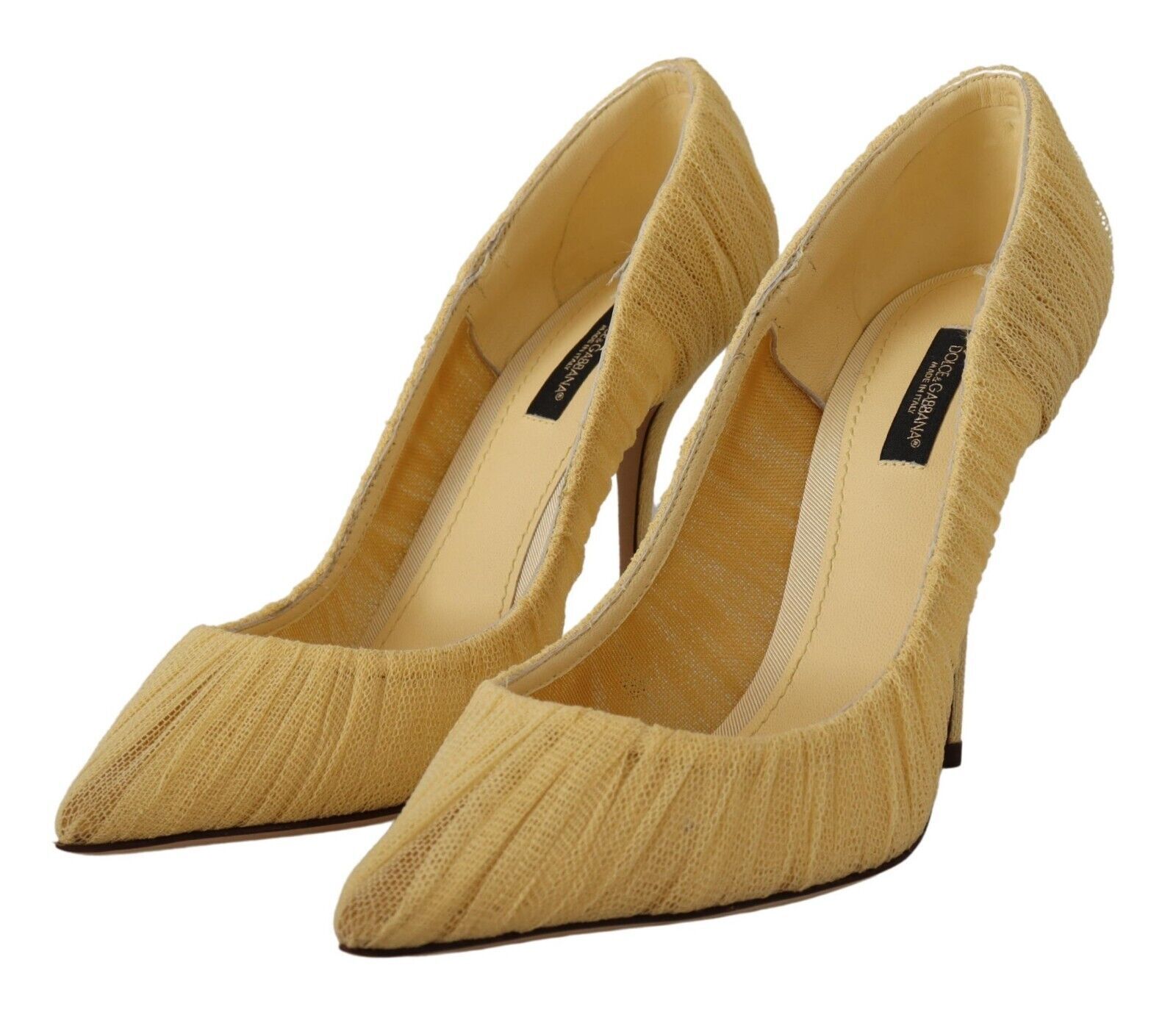 s-l1600-1-149-367de742-f6c.jpg Yellow Tulle Stiletto High Heel Pumps Shoes - Image 2