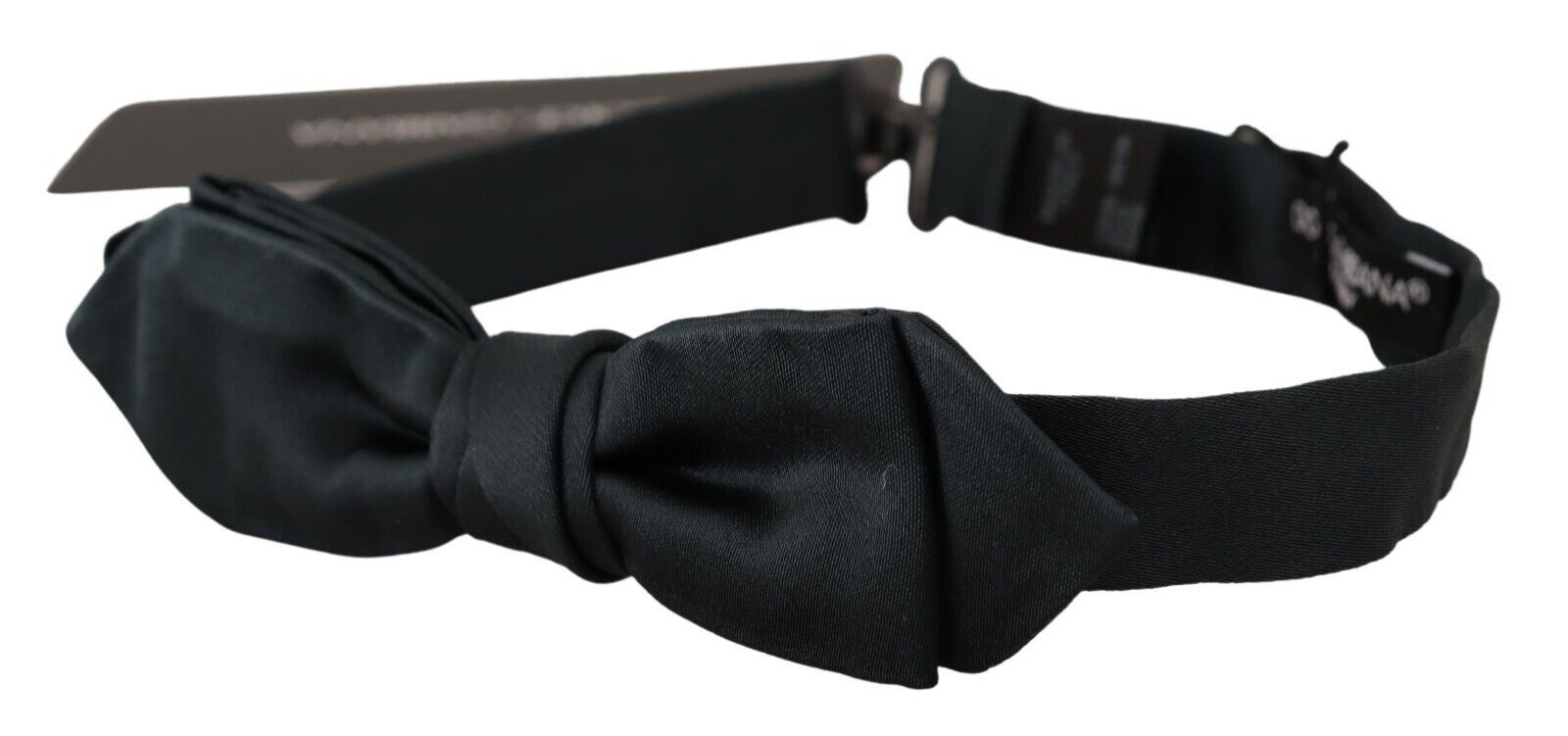 s-l1600-1-215-01910904-4fe.jpg Elegant Silk Bow Tie in Dark Green - Image 2