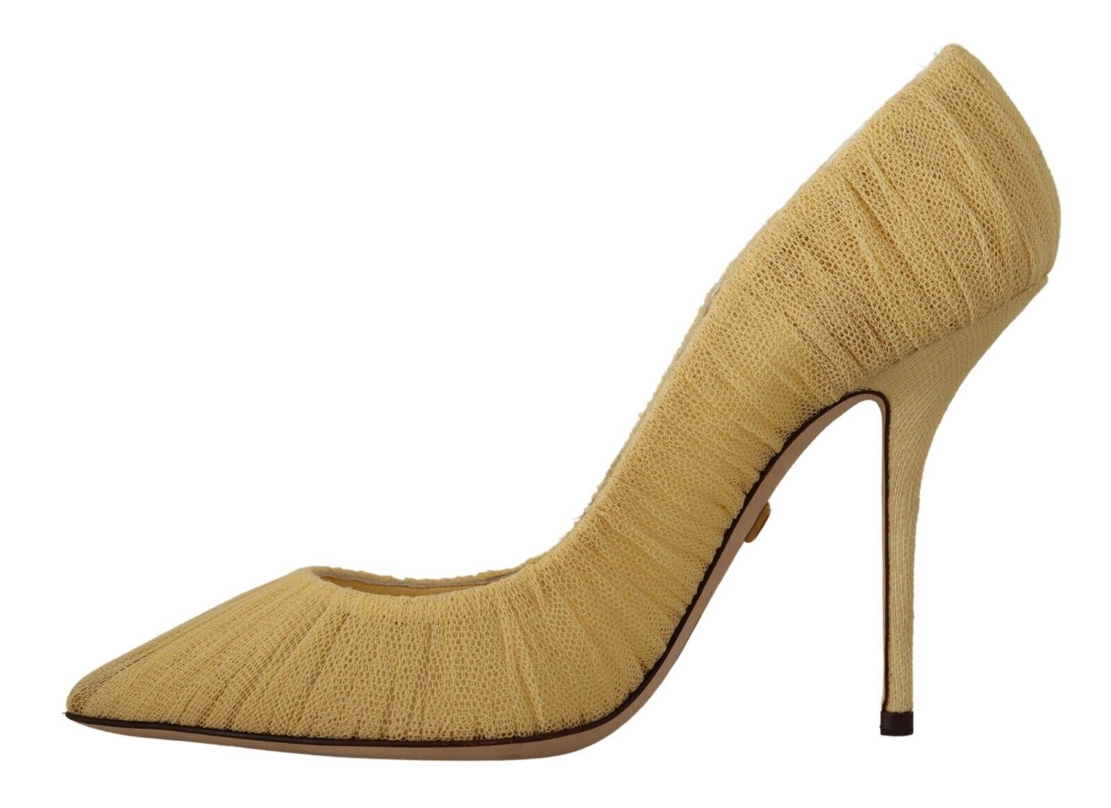 s-l1600-4-63-b127a782-851.jpg Yellow Tulle Stiletto High Heel Pumps Shoes - Image 5