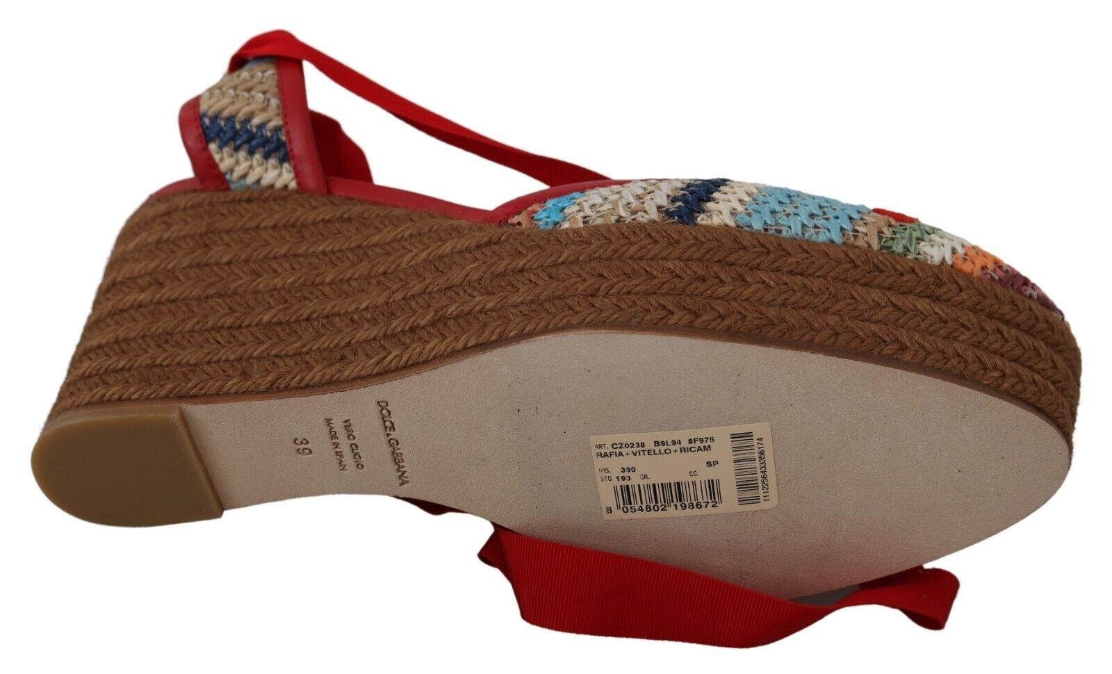 s-l1600-67-5-3d2eb4c5-b50.jpg Multicolor Rafia Wedge Heels Sandals Shoes - Image 4